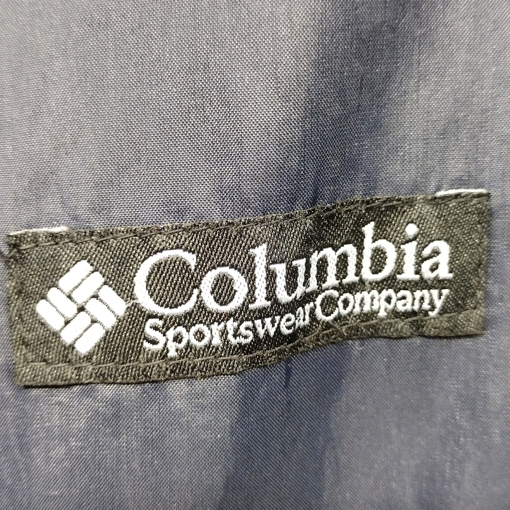 Vintage Columbia Nylon Zipper Jacket Womens XL Blue Boho Retro 90s Y2K Outdoor - Picture 9 of 9